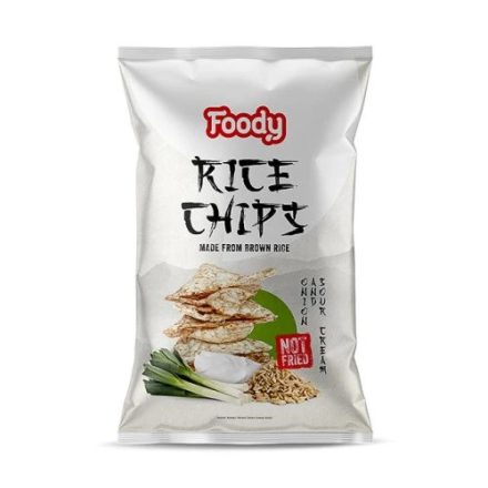 Foody barnarizs-chips hagymás-tejfölös 55 g