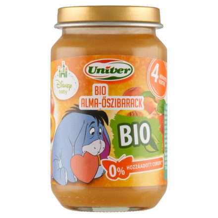 Univer bio őszibarack-alma-banán 163 g