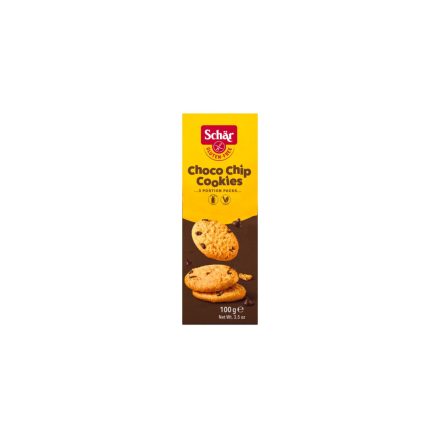 Schär choco chip cookie - omlós keksz csokoládé darabokkal  100 g