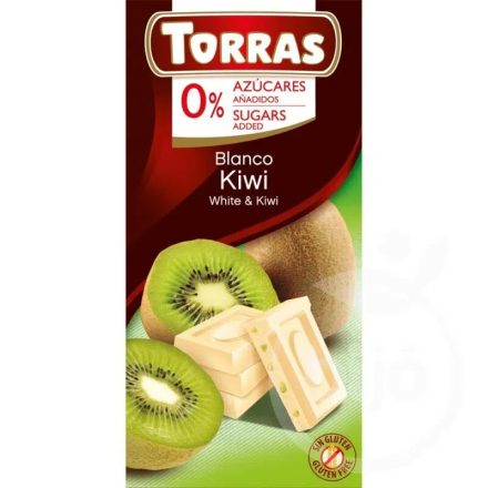 Torras kiwis fehércsokoládé 75 g