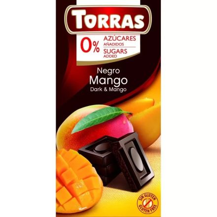 Torras mangós étcsokoládé 75 g