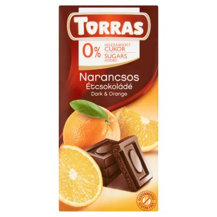 Torras narancsos étcsokoládé 75 g