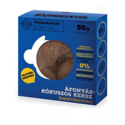 Mokyen áfonyás kókuszos keksz 50g