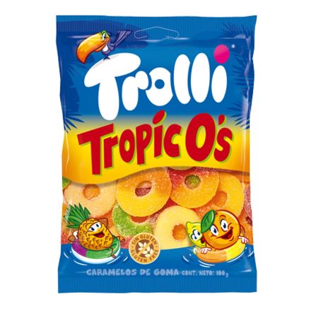 Trolli gluténm. tropico's gumicukor 100g