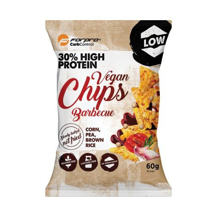 Forpro vegán protein chips barbecue 60 g