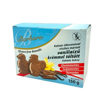 Barbara vaníliaízű krémmel töltött keksz 150 g