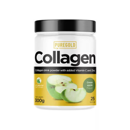 Pure Gold Collagen zöld alma ízű