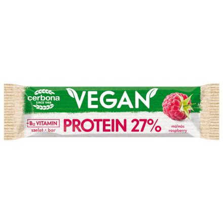 Cerbona vegán protein szelet málnás ízű 40 g