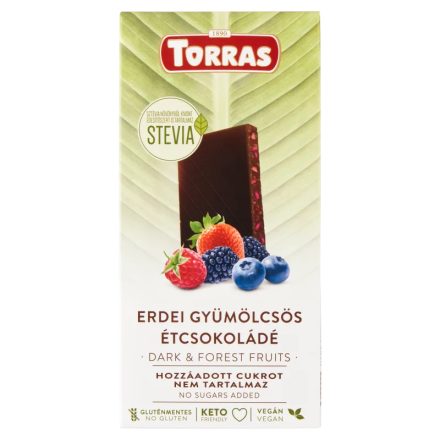 Torras erdei gyümölcsös étcsokoládé 125 g