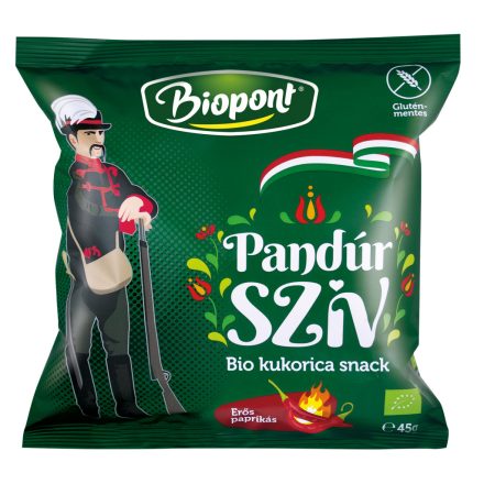 Biopont kukorica snack erős paprikás 45g