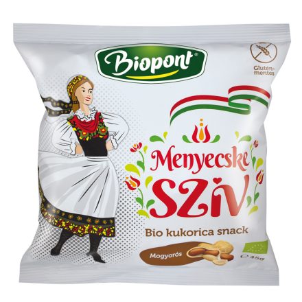 Biopont kukorica snack mogyorós 45g