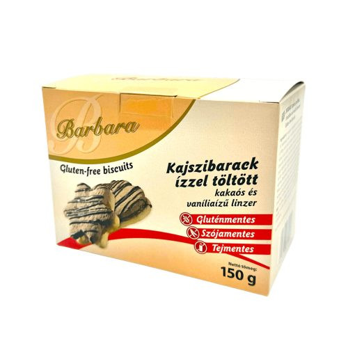 Barbara kajszib. ízű tölt. linzer 150g
