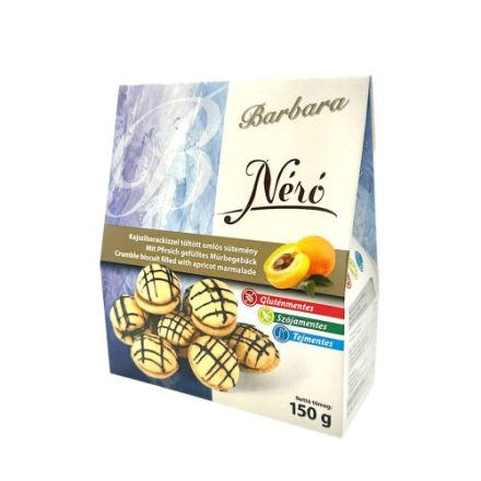 Barbara néró kajszibar. omlós süt. 150g