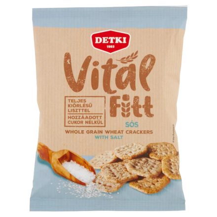 Detki teljeskiőrlésű kréker sós 100g