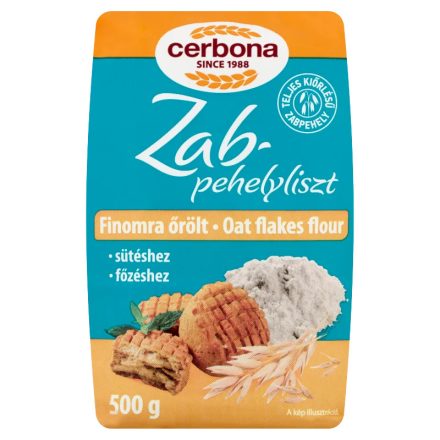 Cerbona finomraőrölt zabpehelyliszt 500g