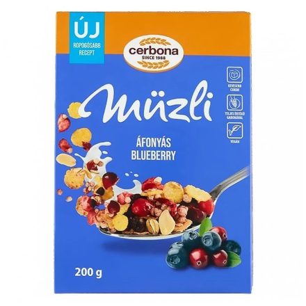 Cerbona áfonyás müzli 200g