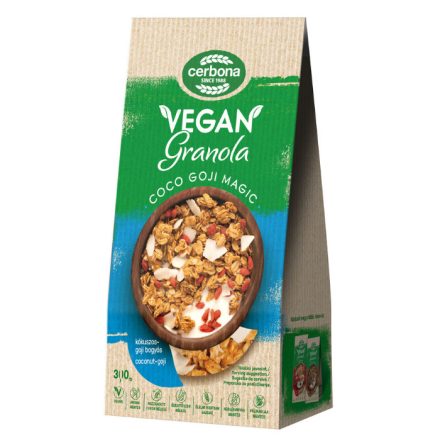 Cerbona kókuszos-goji bogyós müzli 300g