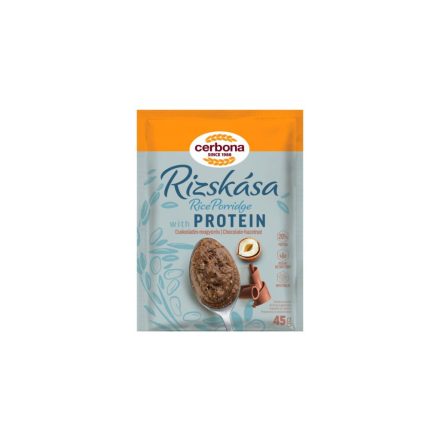 Cerbona protein rizskása csoki-mogyorós 45g
