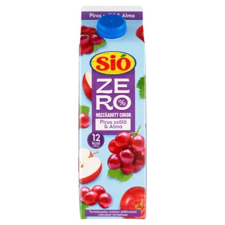 Sió zero piros szőlő és alma 1l
