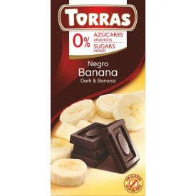 Torras banános étcsokoládé 75g