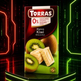 Torras kiwis fehércsokoládé 75g