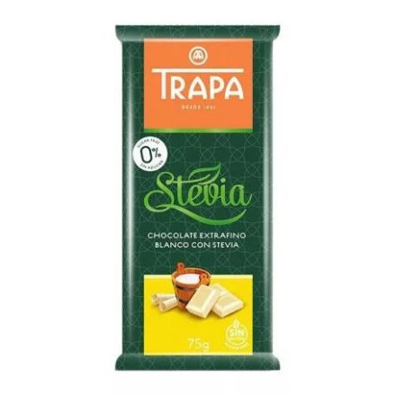 Trapa Stevia fehércsokoládé 75g