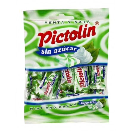 Pictolin menta ízesítésű, tejszínes, cukormentes cukorka 65 g