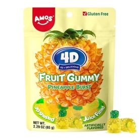 Amos 4D gumicukor ananász 65g