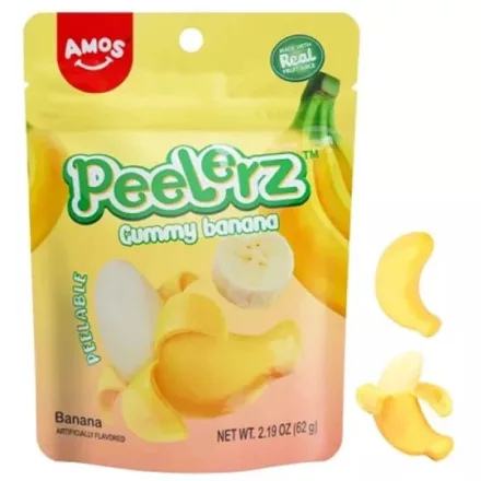 Amos Peelerz gumicukor banán 65g