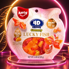 Amos 4D gumicukor aranyhal 55g