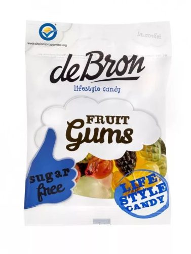deBron cukorm. gyümölcsös gumicukor 100g