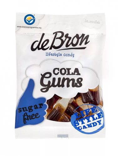 deBron cukormentes kólás gumicukor 100g