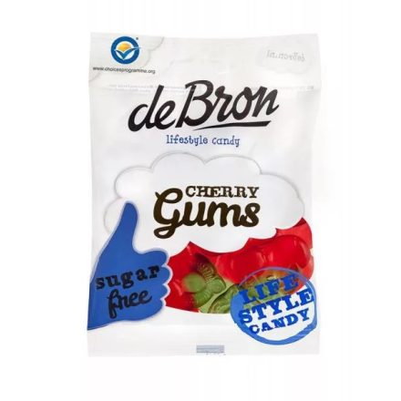 deBron cukorm. cseresznyés gumicukor 90g