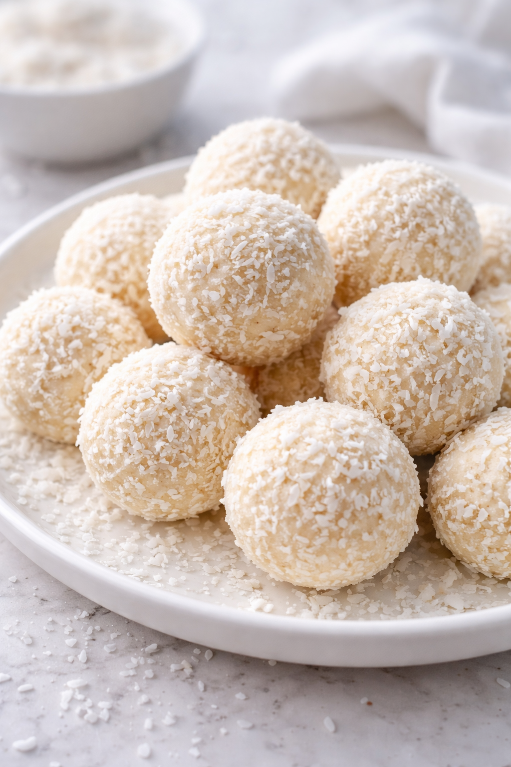 Fehércsokis proteines trüffelgolyó 