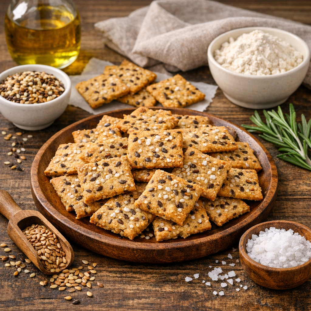 Gluténmentes magvas sós keksz 