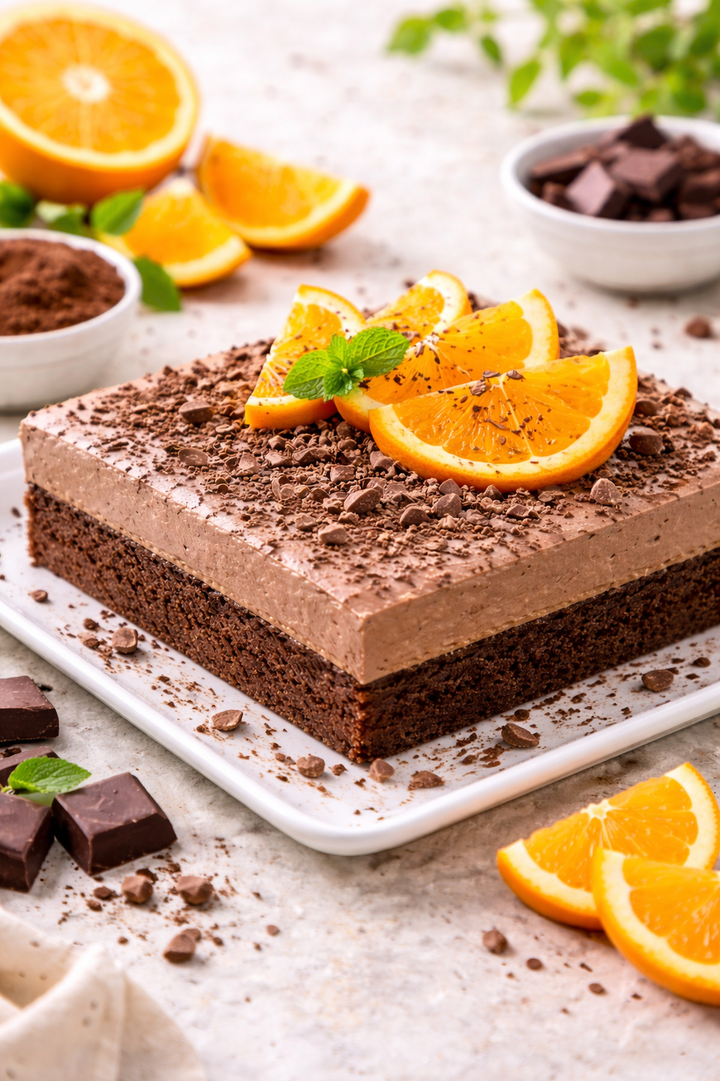 Narancsos csokitorta (cukormentes)